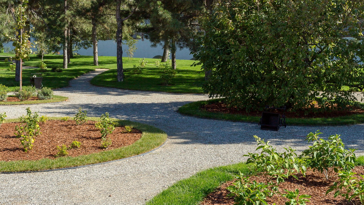 Paths and landscaping for the MROJA site