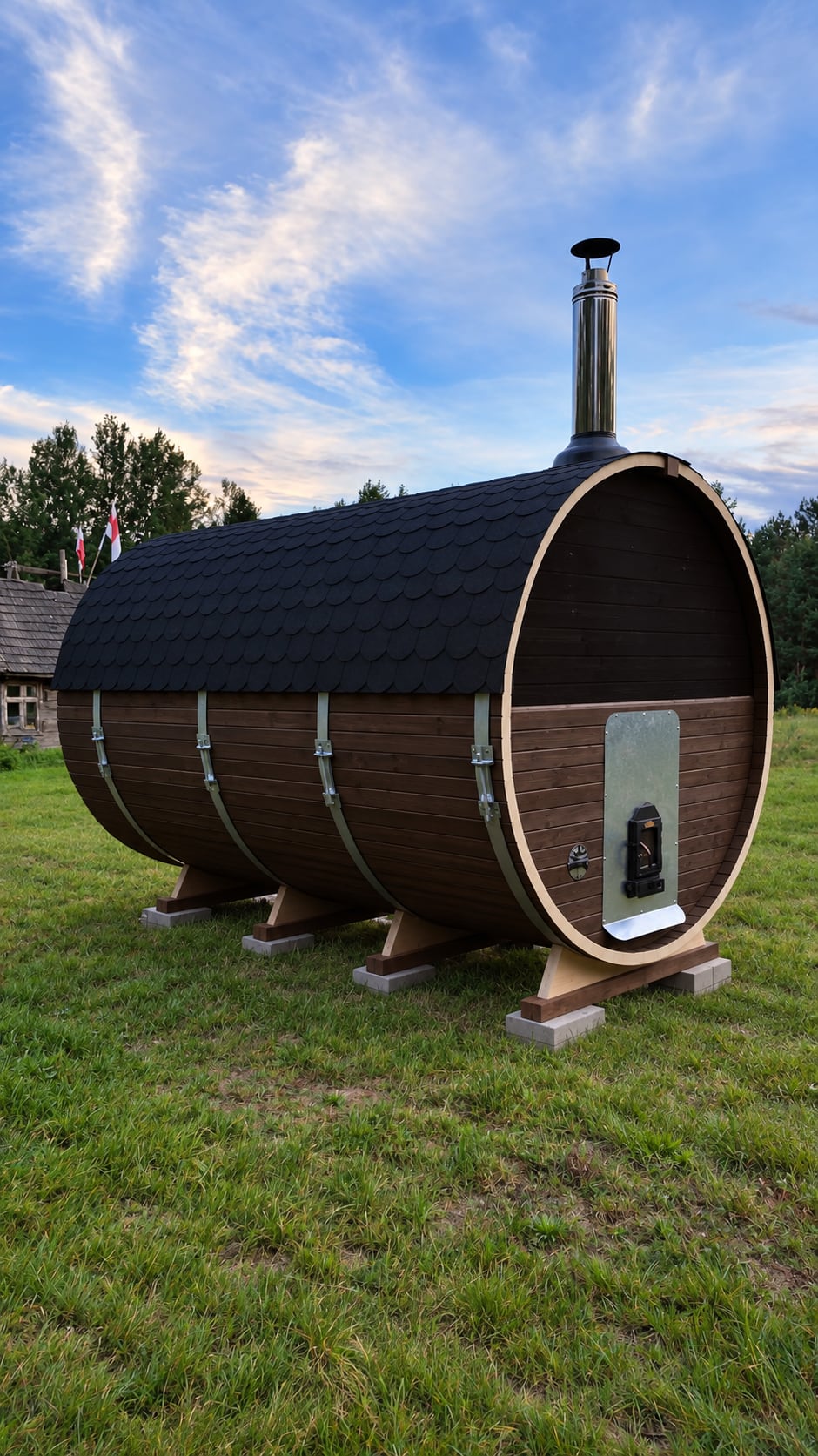 Our sauna at the farmstead