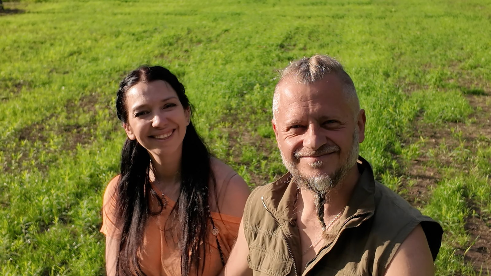 People at the MROJA farmstead